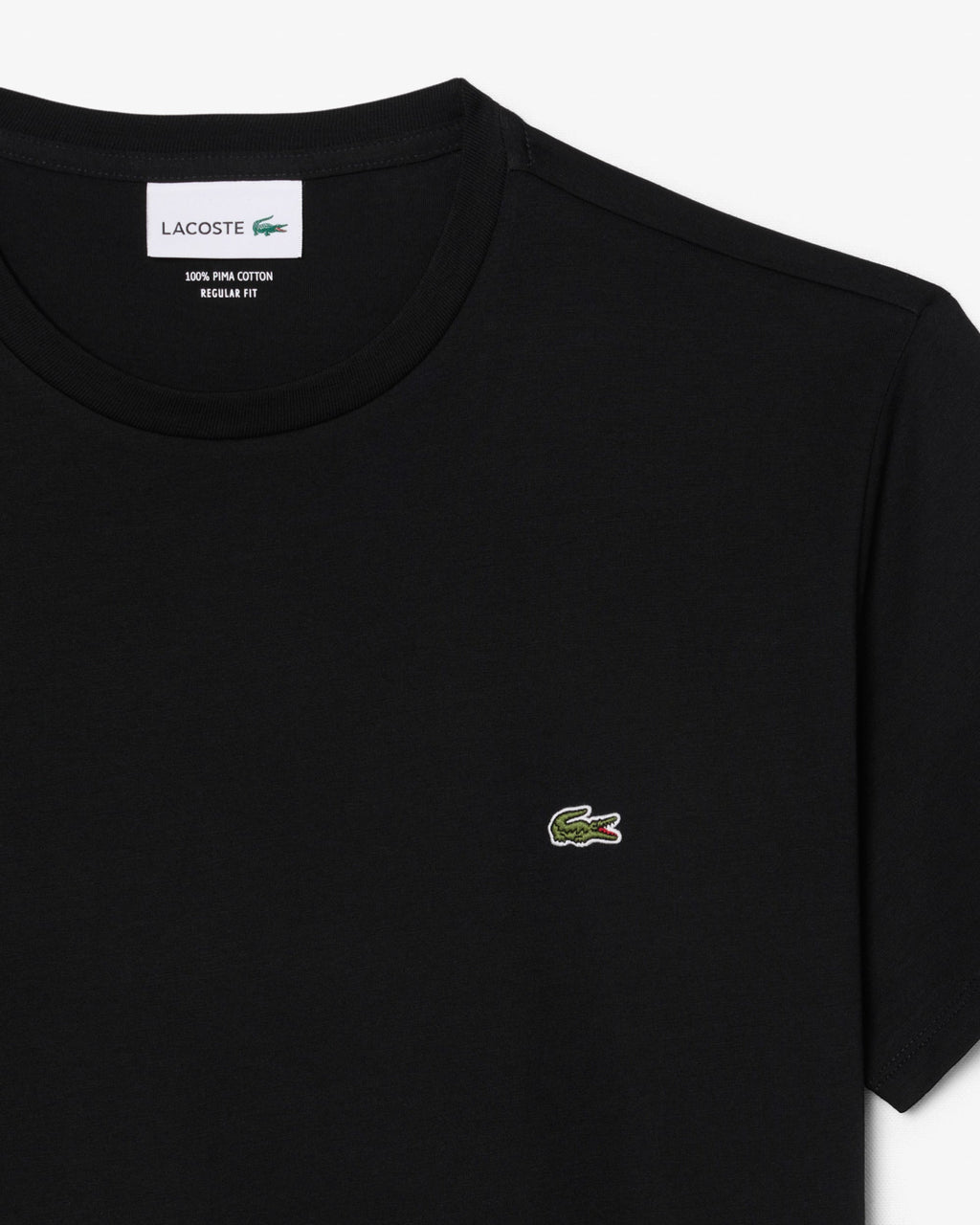 Lacoste Mens Crew Neck Pima Cotton Jersey T-Shirt - Black 031
