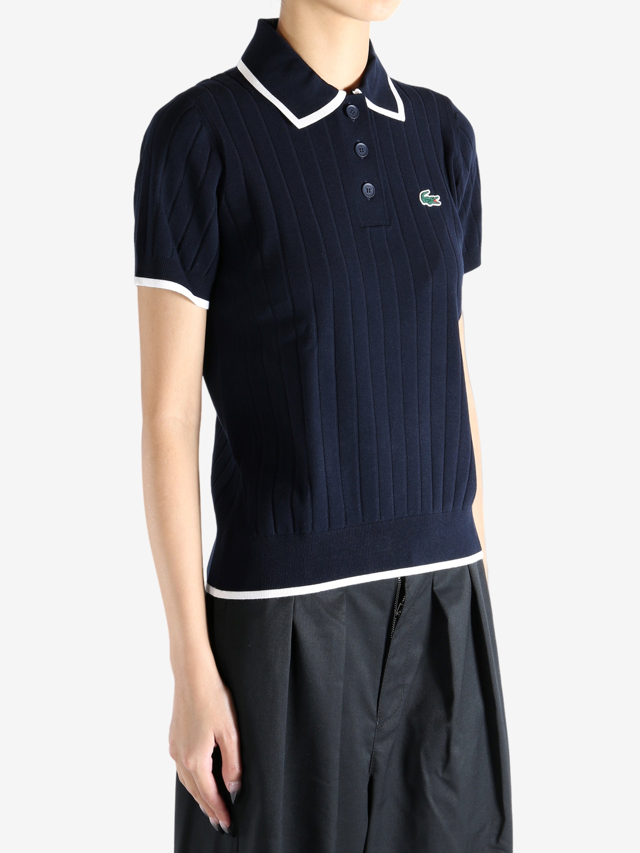 LACOSTE - Women Short Sleeved Polo Collar Golf Sweater