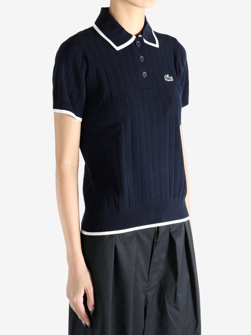 LACOSTE - Women Short Sleeved Polo Collar Golf Sweater