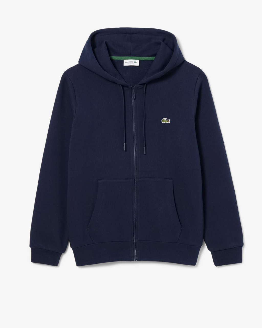 Lacoste Classic Fit Zip-Up Fleece Sweatshirt - Navy