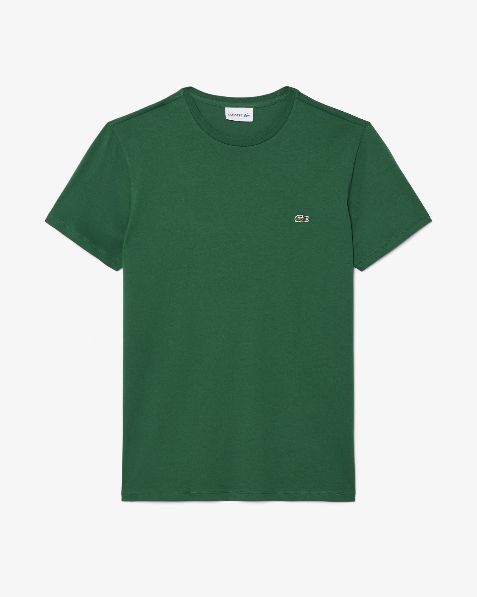 Lacoste Mens Crew Neck Pima Cotton Jersey T-Shirt - Green 132