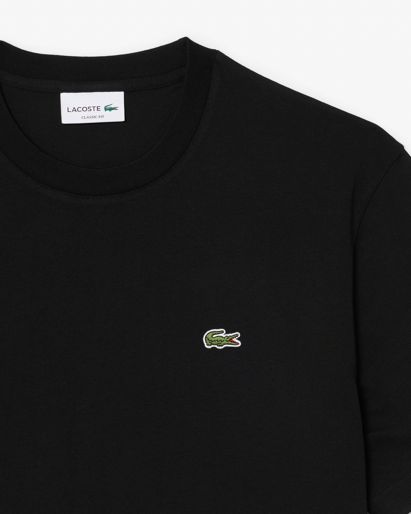 Lacoste Mens Classic Fit Cotton Jersey T-Shirt - Black 031